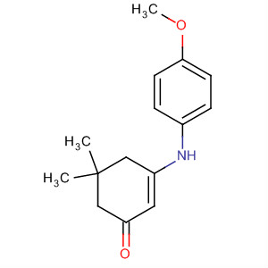2-Cyclohexen-1-one, 3-[(4-methoxyphenyl)amino]-5,5-dimethyl-结构式