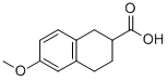Structure of 6-METHOXY-1,2,3,4-TETRAHYDRO-NAPHTHALENE-2-CARBOXYLIC ACID