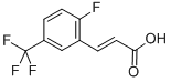 Structure of 2-FLUORO-5-(TRIFLUOROMETHYL)CINNAMIC ACID