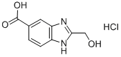 Structure of 2-HYDROXYMETHYL-1 H-BENZOIMIDAZOLE-5-CARBOXYLIC ACID HYDROCHLORIDE