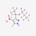 Structure of 3-[Tetrafluoro-1-(heptafluoro-1-propoxy)ethyl]-5-methyl-4-(nitro)pyrazole