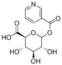 烟碱酸-酰基-Β-D-葡糖苷酸结构式