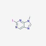 Structure of 2-iodo-9-methylpurine