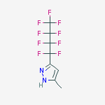 5-methyl-3-(1,1,2,2,3,3,4,4,4-nonafluorobutyl)-1h-pyrazole结构式
