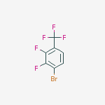 1-Bromo-2,3-difluoro-4-(trifluoromethyl)benzene结构式