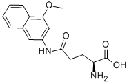 Structure of (S)-2-AMINO-5-(4-METHOXY-BETA-NAPHTHYLAMIDE)-5-OXOPENTANOIC ACID