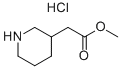 Structure of Methyl 3-piperidinylacetate hydrochloride (1:1)