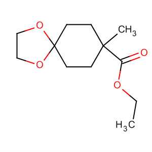 Structure of 1,4-Dioxaspiro[4.5]decane-8-carboxylic acid, 8-methyl-, ethyl ester