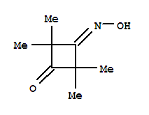Structure of 3-(hydroxyimino)-2,2,4,4-tetramethylcyclobutanone