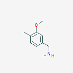1-(3-methoxy-4-methylphenyl)methanamine结构式