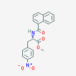 N-(1-Naphthalenylcarbonyl)-4-nitro-L-phenylalanine methyl ester结构式