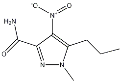 1H-Pyrazole-3-carboxamide, 1-methyl-4-nitro-5-propyl-结构式