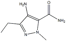 Structure of 4-aMino-3-ethyl-1-Methyl-1H-pyrazole-5-carboxaMide