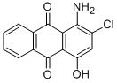 1-氨基-2-氯-4-羟基-9,10-蒽二酮结构式