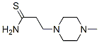 Structure of 1-Piperazinepropanethioamide,4-methyl-