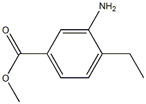 Structure of Benzoic acid, 3-amino-4-ethyl-, methyl ester