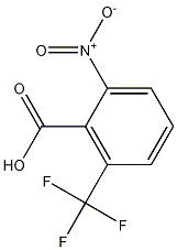 Chemical structure of 2-Nitro-6-(trifluoromethyl)benzoic acid