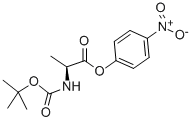 N-叔丁氧羰基-L-丙氨酸 4-硝基苯酯结构式