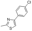 Structure of 4-(4-CHLORO-PHENYL)-2-METHYL-THIAZOLE