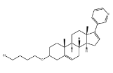 Structure of Pyridine, 3-[3-(4-chlorobutoxy)androsta-5,16-dien-17-yl]-