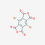 Structure of 4,8-dibromo-1H,3H-Benzo[1,2-c:4,5-c']difuran-1,3,5,7-tetrone