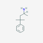 Structure of (1,3-dimethyl-3-phenylbutyl)amine(SALTDATA: HCl)