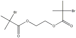 Structure of Propanoic acid, 2-bromo-2-methyl-, 1,2-ethanediyl ester