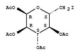 Structure of 6-Deoxy-6-iodo-α-D-glucopyranose 1,2,3,4-tetraacetate