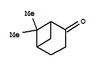 Chemical structure of Bicyclo(3.1.1)heptan-2-one, 6,6-dimethyl-