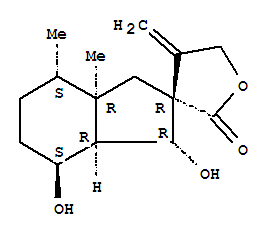 Structure of (1R,3R)-1,3,3a,4,4,5,5,6,7,7aβ-Decahydro-1β,7α-dihydroxy-3aβ,4β-dimethyl-4-methylenespiro[furan-3(2H),2-[2H]inden]-2-one