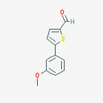 Structure of 5-(3-METHOXY-PHENYL)-THIOPHENE-2-CARBALDEHYDE