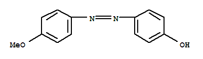 Structure of Phenol, p-((p-methoxyphenyl)azo)-