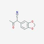 2-(Benzo[d][1,3]dioxol-5-yl)-3-oxobutanenitrile结构式