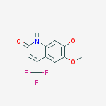 Structure of 6,7-dimethoxy-4-(trifluoromethyl)-1H-quinolin-2-one