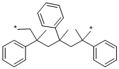 Chemical structure of POLY(ALPHA-METHYLSTYRENE)