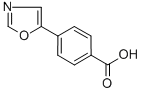 Structure of 4-(1,3-OXAZOL-5-YL)BENZOIC ACID