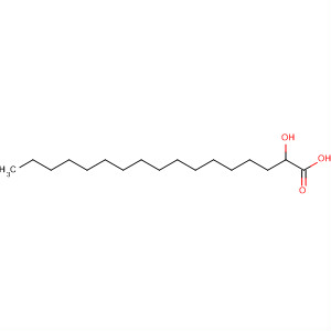 Structure of Heptadecanoic acid, 2-hydroxy-