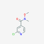 Structure of 2-chloro-N-methoxy-N-methylisonicotinamide