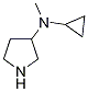 Structure of 3-PYRROLIDINAMINE,N-CYCLOPROPYL-N-METHYL-