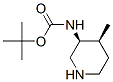 Structure of CARBAMIC ACID,[(3S,4S)-4-METHYL-PIPERIDIN-3-YL]-,1,1-DIMETHYLETHYL ESTER