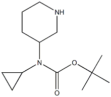 Chemical structure of N-Boc-N-(3-piperidyl)cyclopropylaMine