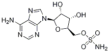 Structure of 9H-Purin-6-amine, 9-[5-O-(aminosulfonyl)-.beta.-D-ribofuranosyl]-