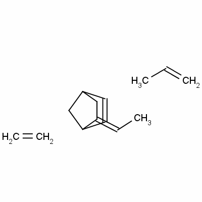 乙烯-丙烯-二烯三元共聚物结构式