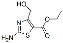 Structure of 5-Thiazolecarboxylicacid, 2-amino-4-(hydroxymethyl)-, ethyl ester