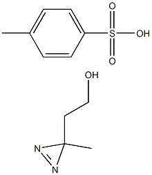 Structure of 3H-Diazirine-3-ethanol, 3-methyl-, 4-methylbenzenesulfonate (ester)