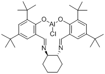 Structure of (1R,2R)-(-)-[1,2-CYCLOHEXANEDIAMINO-N N-BIS(3,5-DI-T-BUTYLSALICYLIDENE)]ALUMINUM (III) CHLORIDE