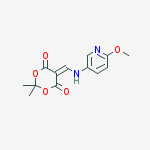1,3-Dioxane-4,6-dione,5-[[(6-methoxy-3-pyridinyl)amino]methylene]-2,2-dimethyl-结构式