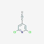 2,6-dichloro-4-ethynylpyridine结构式