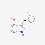 Structure of (R)-3-((1-Methylpyrrolidin-2-yl)methyl)-1H-indol-4-ol