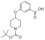 Structure of 1-BOC-4-(3-CARBOXY-PHENOXY)-PIPERIDINE